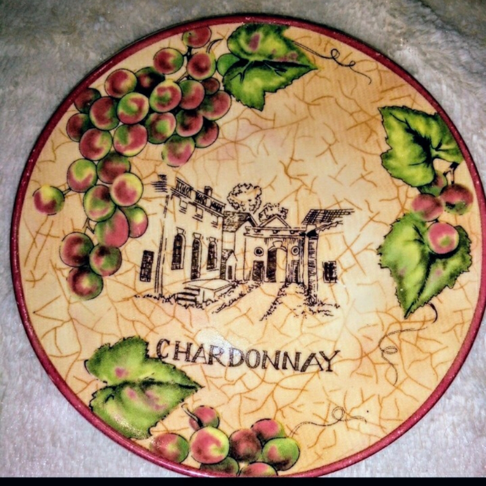 3 porcelain treasures winery plates
